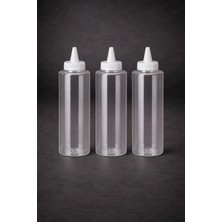 İstanbul Horeca Sosluk Sıkma Şişesi 3 Adet 250 ml Bpa Free Yağ, Sos Şişesi Endüstriyel Kullanım