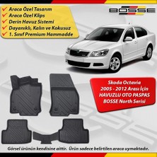 Skoda Octavia Paspas Araca Özel Hb / Sedan (1z/a5) Paspas 2005 2012 Derin Havuzlu Paspas Bosse North Serisi