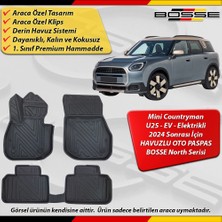 Mini Countryman Paspas U25 Ev Elektrikli Araca Özel 2024 Sonrası Için Derin Havuzlu Paspas Bosse North Serisi