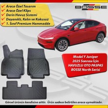 Tesla Model Y Juniper Paspas Araca Özel 2025 Sonrası Için Derin Havuzlu Paspas Bosse North Serisi