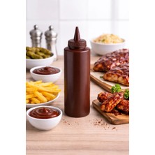 İstanbul Horeca Sosluk Sıkma Şişesi 250 ml Bpa Free Barbekü/çikolata Sos Şişesi Endüstriyel Kullanım