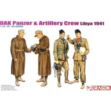 1/35 Dak Tank & Topçu Mürettebatı Asker Figür Maket Seti Libya 1941, Dragon 6693
