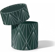 Aronella Yeşil Silindir Hediye Kutusu