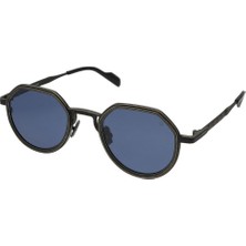 Quantum Unisex Güneş Gözlüğü | 48 mm Paslanmaz Çelik Çerçeve, Mavi Polarize Cam