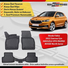 Skoda Fabia Paspas Araca Özel 2022 Sonrası Derin Havuzlu Paspas Bosse North Serisi