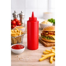 İstanbul Horeca Sosluk Sıkma Şişesi 250 ml Bpa Free Ketçap Sos Şişesi Endüstriyel Kullanım