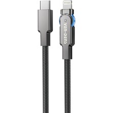 Ven-Dens VD-DC03CL Premium Usb-C Lightning Hızlı Şarj Kablosu 27W - Siyah