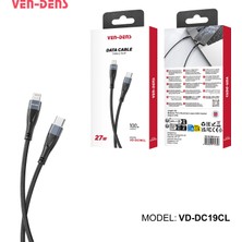 Ven-Dens VD-DC19CL Premium Type-C Lightning Şarj ve Data Kablosu