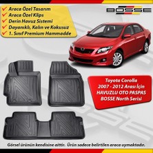Toyota Corolla Paspas Araca Özel Paspas 2007 - 2012 Arası Derin Havuzlu Paspas Bosse North Serisi