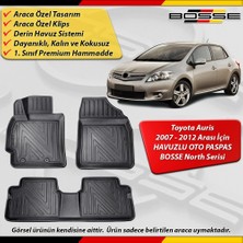 Toyota Auris Paspas Araca Özel Paspas 2007 - 2012 Arası Derin Havuzlu Paspas Bosse North Serisi