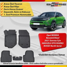 Opel Mokka Paspas Benzinli / Dizel Araca Özel 2021 Sonrası Derin Havuzlu Paspas Bosse North Serisi