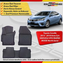 Toyota Corolla Paspas Araca Özel 2013 - 2018 Arası Için Derin Havuzlu Paspas Bosse North Serisi