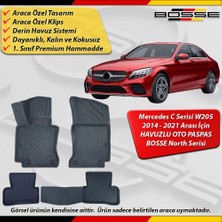 Mercedes C Serisi Paspas W205 Araca Özel 2014 - 2021 Derin Havuzlu Paspas Bosse North Serisi