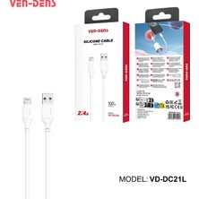 Ven-Dens VD-DC21L Premium Lightning Şarj ve Data Kablosu