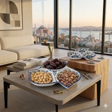 Atelierkeramik 3 Bölmeli Kase Çerezlik