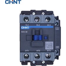 Chint Chınt Nxc-50 220V Ac Bobinli 3p 22KW 50A 1na+1nk Yardımcı Kontaklı Kontaktör