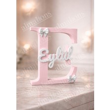 Almalions 20 cm Kişiye Özel Plastik Isimli Dekoratif Harf | Bebek ve Çocuk Odası Isim Süsü