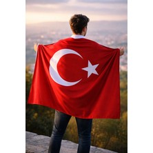 Herşey Nota 80X120 cm Alpaka Kumaş Türk Bayrağı – Dayanıklı, Solmaz Renkli, Büyük Boy Bayrak