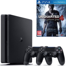 Sony Ps4 Slim 500 GB Oyun Konsolu + Uncharted 4 + 2. Kol(Tehşir)