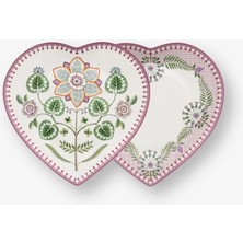Pip Studio Lily & Lotus Mor Porselen Servis Tabağı 21,5 cm