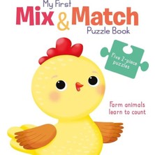 My First Mix & Match Puzzle Book: Farm Animals Learn To Count