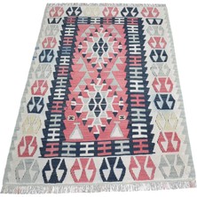 Zehra Abla Halı Vintage El Dokuma Pastel Pınarbaşı Kayseri Yün Kilim 7168