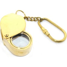 Pirinç Büyüteç Anahtarlık Model 2