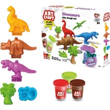 03996 Art Craft Dinozorlar Hamur Set 168 gr -Fentoys