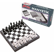1050170 Manyetik Satranç-Tavla 2si 1 Arada -Starokey