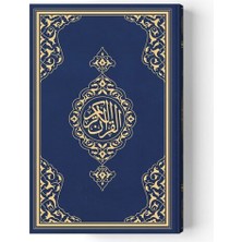 2 Renkli Orta Boy Kur'an-I Kerim (Miklepsiz) Lacivert