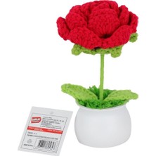 Fl-5 Kroşe Örgü Şakayık Çiçek -Birliktoys