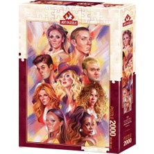 5474 Art Puzzle Dünya Müzik Starları 2000 Parça Puzzle