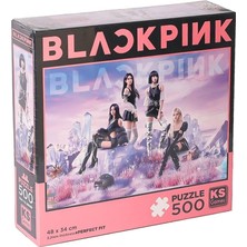 20069 Black Pink 500 Parça Puzzle