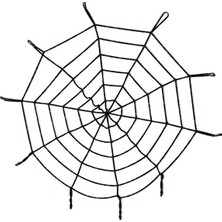 Halloween Cadılar Bayramı Örümcek Ağ Dekor Siyah