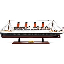 Özel Tasarım Ahşap Işıklı Titanik Gemi - Model 2