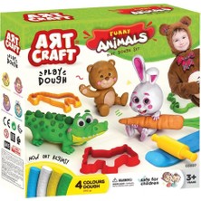 03697 Art Craft Eğlenceli Hayvanlar Hamur Set 200 gr