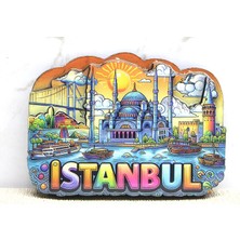 Ahşap Istanbul Temalı Magnet - Model 8