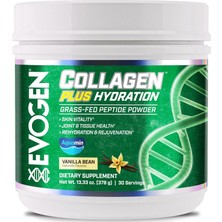 Evogen Collagen Plus Hydration Grass Fed Skin Vitality Joint & Tissue Health | Vanilla 378 gr