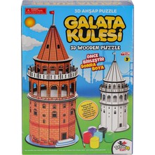 8210 Galata Kulesi Ahşap 3D Puzzle