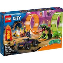 60339 LEGO City - Çift Çemberli Gösteri Arenası 598 Parça +7 Yaş