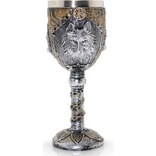 Kurt Büstü Tasarımlı Paslanmaz Çelik Kadeh Bardak