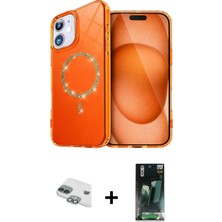 Cepte Toptan iPhone 11 Kıvılcım Form Prime - Siyah 360 Mat Full Body Arka Koruyucu + Yeşil Pers Alüminyum Kamera Lens