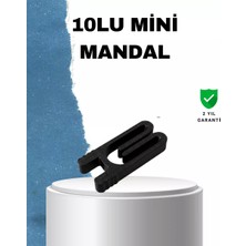 Bilfold Tekrar Kullanılabilir Poşet Mandalı Siyah 10 Adet