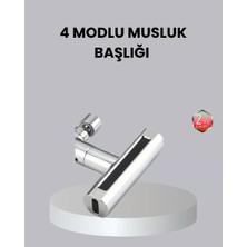 Bilfold Abs Pirinç Alaşımlı Musluk Başlığı 4 Modlu 360° Dönebilen ve Ekonomik