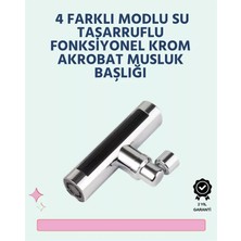 Bilfold Krom Kaplamalı Çok Fonksiyonlu Musluk Başlığı | Paslanmaz Malzeme
