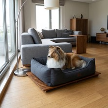 Kuçuletto - Köpek Yatağı Bazası – Masif Teak - Yerden Yüksek Hijyenik Palet
