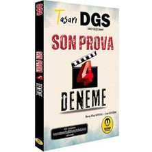 K-yonlineticaret Tasarı Eğitim Yayınları Dgs Son Prova 4 Çözümlü Deneme