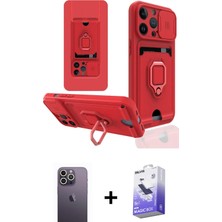 Cepte Toptan iPhone 13 Pro Max Vadi Form Prime - Siyah Bilvis 5in1 5d Magic Hayalet Cam Ekran Koruyucu + Beyaz Neon Fosforlu Kamera Lens