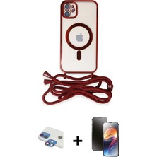 Cepte Toptan iPhone 11 Eksen Özel Seri - Siyah 3D Antistatik Mat Seramik Nano Ekran Koruyucu + Gökkuşağı Pers Alüminyum Kamera Lens