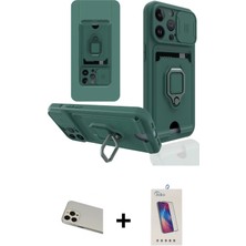 Cepte Toptan iPhone 13 Pro Max Vadi Form Prime - Siyah Joko 5d Cam + Rose Gold Rainbow Kamera Lens Koruma Cam